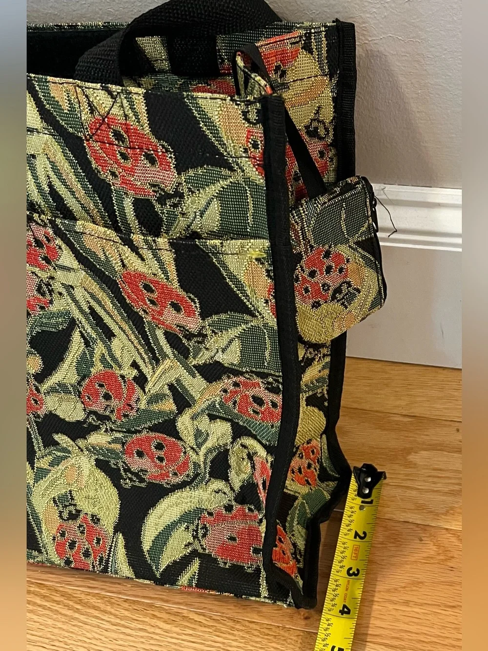 Ladybug Tapestry Tote Bag